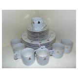 GOLDEN PINES BY TIENSHAN CHRISTMAS DISHES