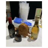 NEW PLASTIC CONTAINERS , WINE ETC.