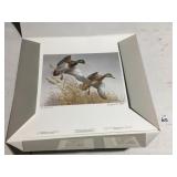 MAYNARD REESE SIGNED DUCK PRINT, AUTUMN WINGS,