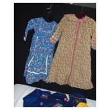 VINTAGE BOY SCOUT GEAR AND 2 LONG GIRLS FLORAL