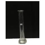 TALL GREEN GLASS VASE, 24"