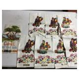 GW PRISMACOLOR LINEN TEA TOWELS WITH OLD PEOPLE