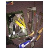 MASONRY TOOLS, CAULKING GUN, STANLEY SAW,