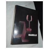 6 ISABELLE WINE GLASSES IN OB NEW