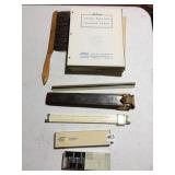 GRAPH PAPER VELUM, SLIDE RULE, AUTOPOINT PENCIL