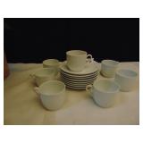 7 DEMITASSE CUPS WITH SAUCERS B&G DENMARK #600