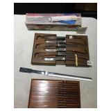 CARVEL HILL WOODLAWN KNIFE SET IN BLOCK, VERI
