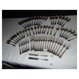 A-1 PLATED FLATWARE 22 FORKS, 44 SPOONS AND 2
