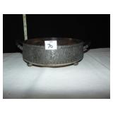 MERIDAN FOOTED DOUBLE HANDLE QUAD. PLATE BOWL 12"