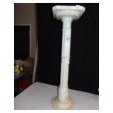 MARBLE PEDESTAL 40" H X 11" SQUARE TOP