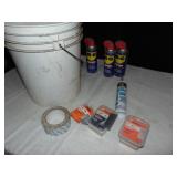 WD 40 - 1/2 FULL CANS, 1 1/2& 2" PASLODE NAILS,