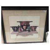 26X22.5 WOOD ENGRAVING BY HENRY MOSES, GREECIAN