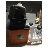 LIDDED LITTER BOX, 23-GAL TOTE WITH LID AND