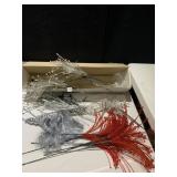 SILVER/RED HOLIDAY DÉCOR SOME BATTERY OP