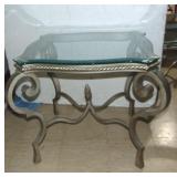 DESIGNER COFFEE & SIDE TABLE SILVER 50" X 36.5"