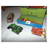 TOOTSIE TOY TRUCK, TONKA GREEN TRACTOR, LESNEY