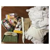 QUEEN/FULL WHITE COMFORTER WITH EYLET LACE TRIM,