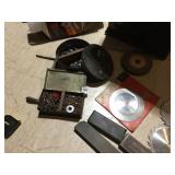 NUTS, BOLTS, SAWS, SHARPENING STONES, ETC.