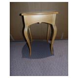 DREXEL CHAIN DISTRESSED PINE SIDE TABLE, 20"SQ,