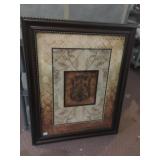 LARGE MODERN WALL HANGING, 42HX32W, SLIGHTLY