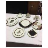 FITZ AND FLOYD MISMATCHED ECLECTIC DISHWARE