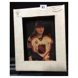 PENGUINS JARO JAGRN CLOSE UP PHOTO ON WOOD,