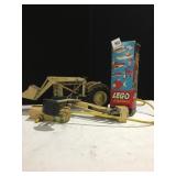 LEGO SET BY SAMSONITE AND FORD TRACTOR CORDED