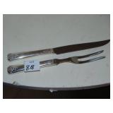 SILVER PLATE CARVING SET