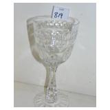 HAWKES CUT GLASS 7.5" H PEDESTAL GLASS