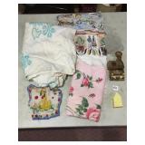 PLUTO HANKIE, HAND STITCHED TABLECLOTH, PRAYING