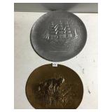 NATALIE GREAT REPUBLIC BOAT AND BRONZE FOXES,