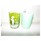 MARY GREGORY GLASS AND JADITE GLASS J