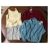 NEW WITH TAGS HANNA SPORT MAROON ZIP UP JACKET,