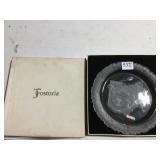 FOSTORIA OHIO SOUVENIR PLATE IN BOX