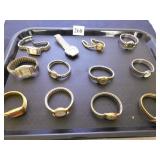 GROUP OF TWELVE LADIES AND  MEN