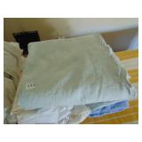 2 ROBINS EGG BLUE TWIN BED SPREADS WITH MATCHING