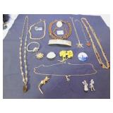 CHAIN NECKLACES, WATCH, PINS, EARRINGS, MOUSE PIN