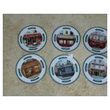 SET OF 6 WILLIAM SONOMA BREAD PLATES, BEAU VILLAS