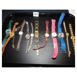 GROUP OF WRISTWATCHES ARMITRON, PEUGOT, ANNE