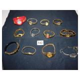 ONE DOZEN WRISTWATCHES PULSAR, TIMEX ETC. AS