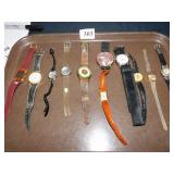 GROUP OF ELEVEN WRISTWATCHES NINE WEST, ANNE