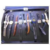 GROUP OF ONE DOZEN WRISTWATCHES TIMEX SKAGEN ETC.