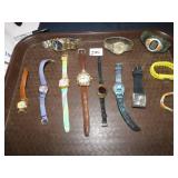 GROUP OF ONE DOZEN WRISTWATCHES LADIES MEN
