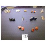 ELEVEN PAIRS OF MATCHED EARRINGS