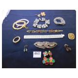 BRACELETS, HAIR BARRETTE, EARRINGS, PIN, ETC.