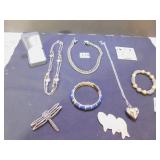 STRAWBERRY SILVER TONE PENDANT NECKLACE, TWO