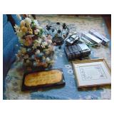 WINDOW CANDLES, MOTHERS PICTURE, ALARM CLOCKS,