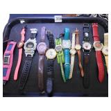 GROUP OF ONE DOZEN WRISTWATCHES CHICAGO BULLS,