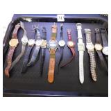 GROUP OF ONE DOZEN WRISTWATCHES GUESS, TIMEX,