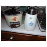 CORELLE COFFEE PERCOLATOR POT, SMALL CHIP IN